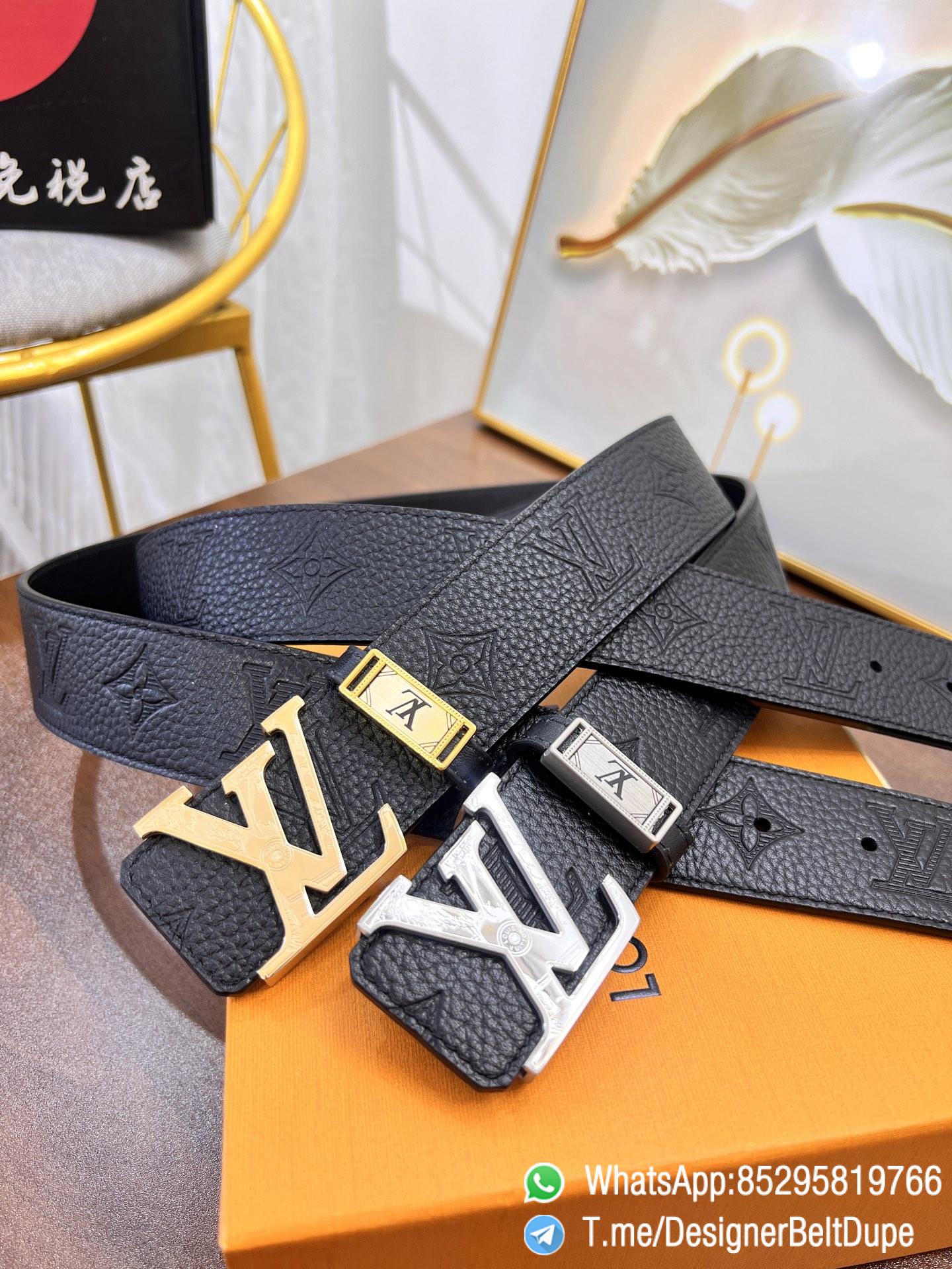 Designer Belt Dupes Blck 38 mm Yellow Gold or Silver Inner through Box Frame Buckle Letter embossed Leather Belt Designer Belt Dupes Blck 38 mm Yellow Gold or Silver Inner through Box Frame Buckle Letter embossed Leather Belt